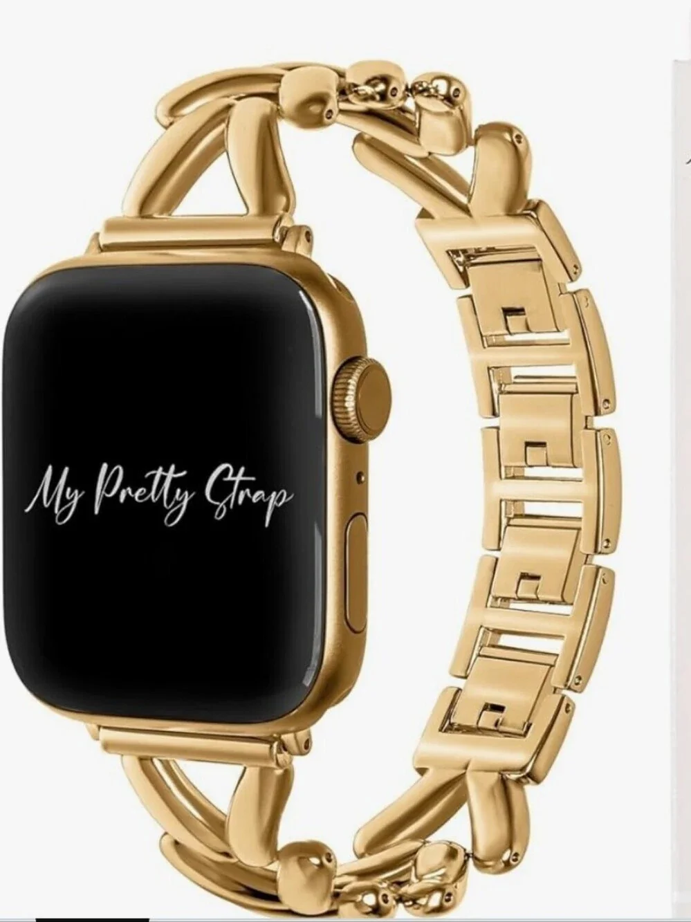 NWT Apple Watch Stainless Steel Gold Link Bracelet Replacement Band